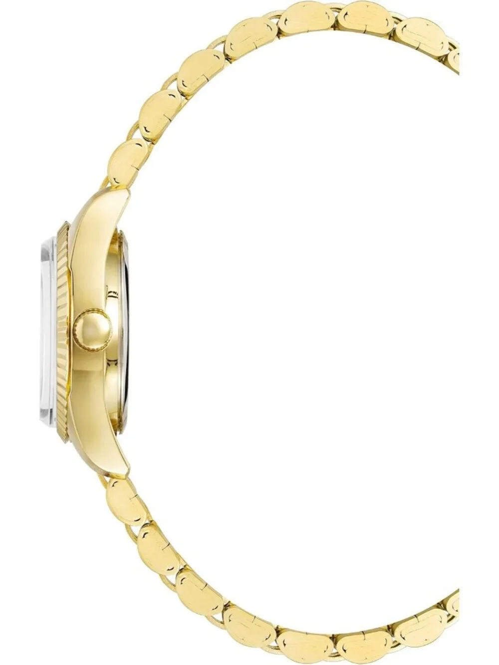 Armitron Women's Gold Pink Genuine Crystal Accented Bracelet Round Luxury Watch - Picture 2 of 6